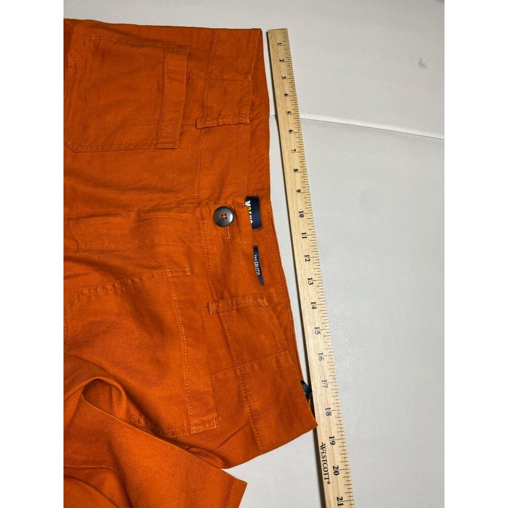 Anthropologie Orange Wide Leg Pants - Picture 7 of 16